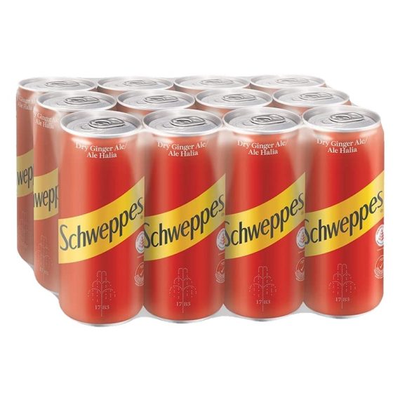 Schweppes Dry Ginger Ale Drink 24nos x 320ml